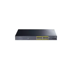 cudy gs1020ps2 16 port gigabit poe switch with 2 gigabit sfp ports 200w 2