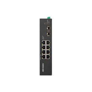 ds 3t0510hp e hs hikvision industrial 8 port gigabit unmanaged poe switch 2 hi poe ports 90w budg 2