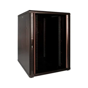 eurolink floor standing rack cabin 22u 600x600mm2fans1shelf 1