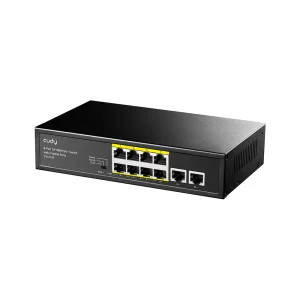 cudy fs1010p 8 port 10 100m poe switch with 2 uplink ports 120w